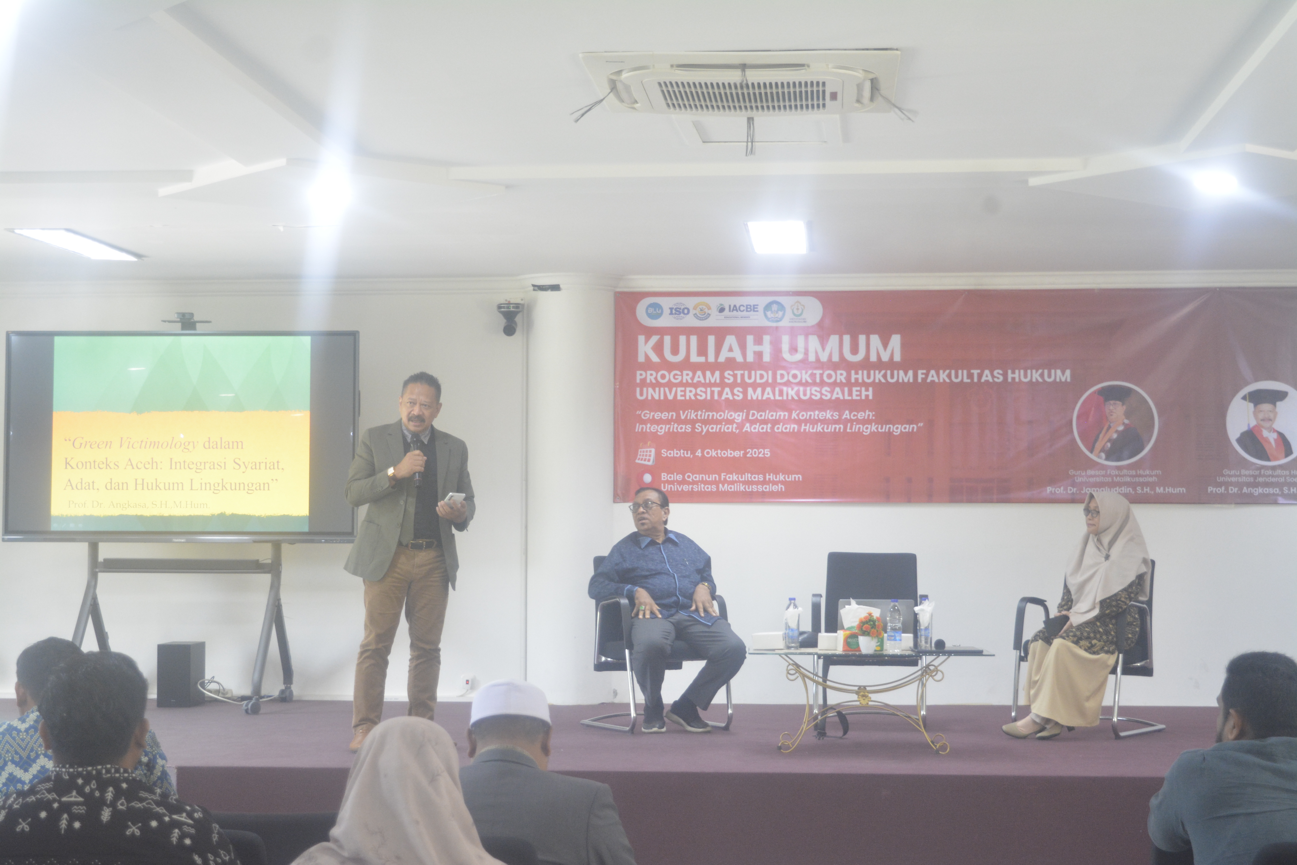 Kuliah Umum Program Studi Doktor Hukum Universitas Malikussaleh Bahas Green Viktimologi dalam Konteks Aceh
