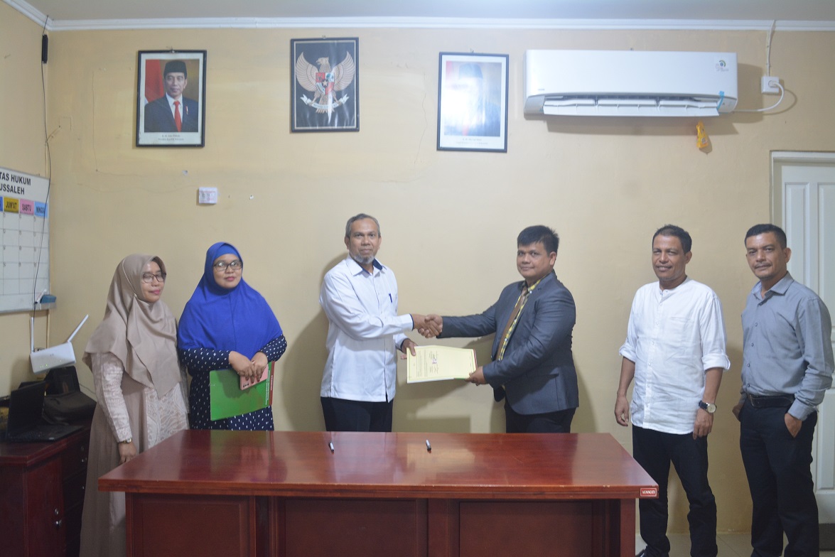 Fakultas Hukum Unimal Melakukan MoA dengan Peradi Aceh